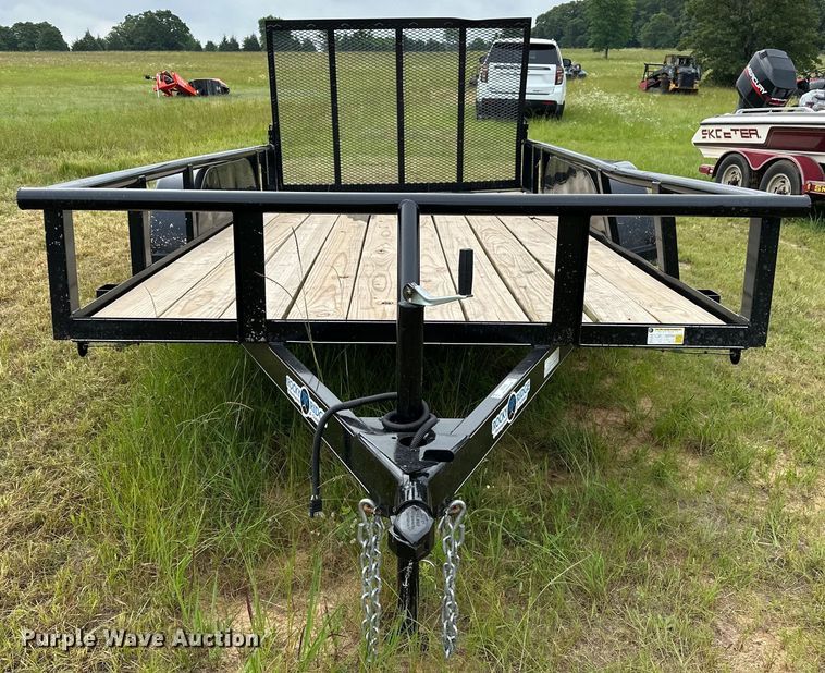 image for item NR9969 2024 Rocky Ridge  BPTA7714PBKNBSG utility trailer