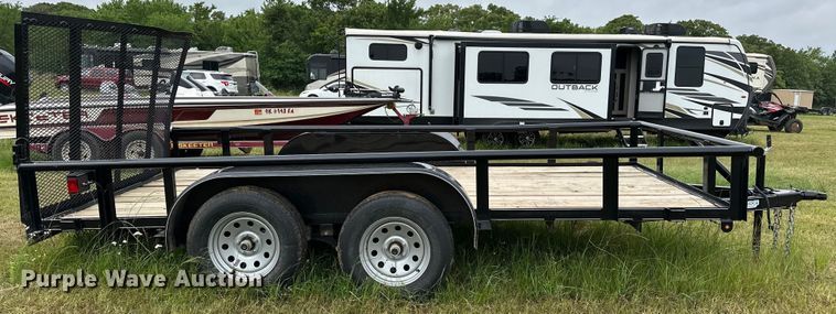 image for item NR9969 2024 Rocky Ridge  BPTA7714PBKNBSG utility trailer