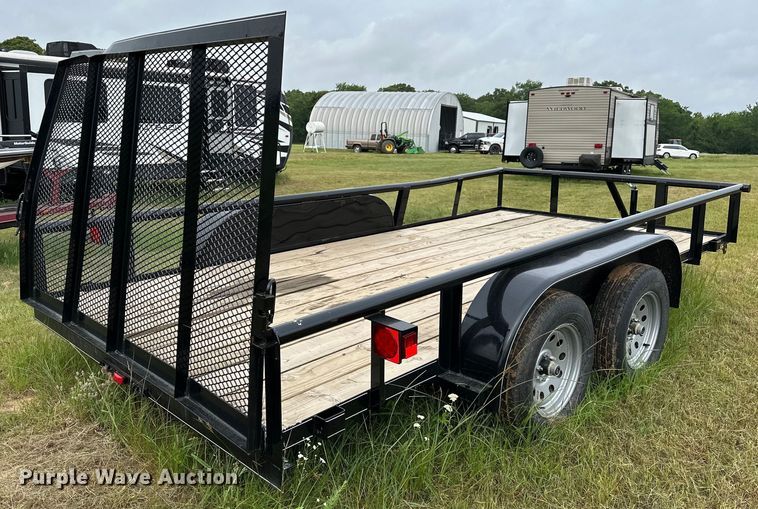 image for item NR9969 2024 Rocky Ridge  BPTA7714PBKNBSG utility trailer