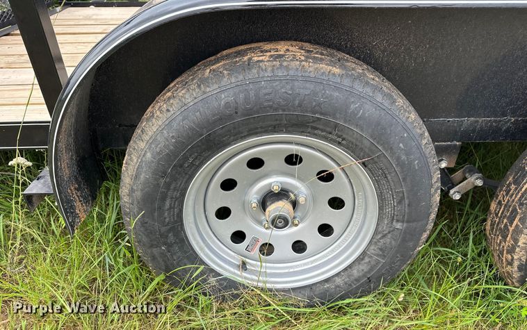 image for item NR9969 2024 Rocky Ridge  BPTA7714PBKNBSG utility trailer