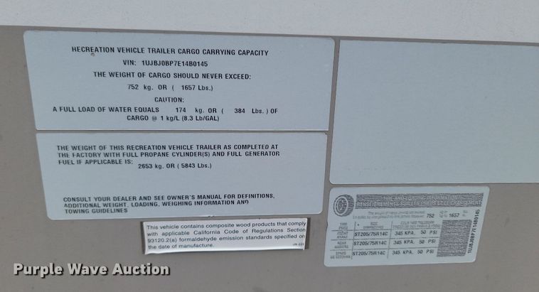 image for item NZ9830 2014 Jayco White Hawk Ultra Lite Summit Edition  camper