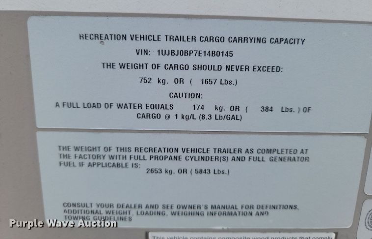 image for item NZ9830 2014 Jayco White Hawk Ultra Lite Summit Edition  camper