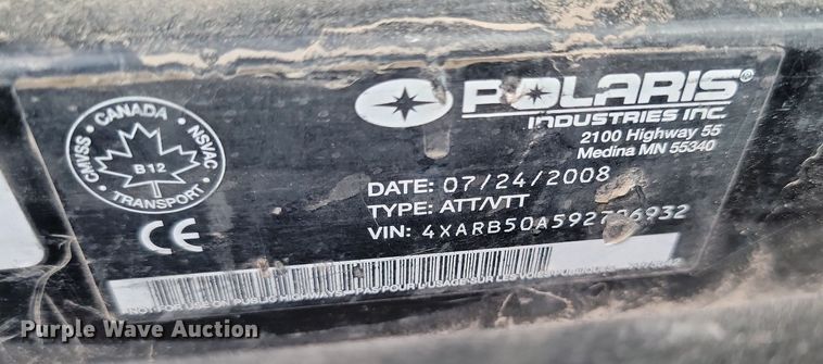 image for item NZ9915 2008 Polaris  Ranger utility vehicle