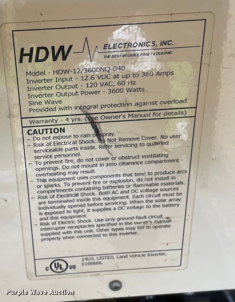 image for item OG9973 HDW Electronics electrical testing equipment 