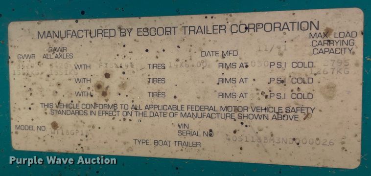 image for item OG9981 1992 Bayliner  Capri boat