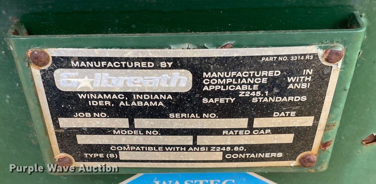 image for item OH9027 (4) refuse compactors