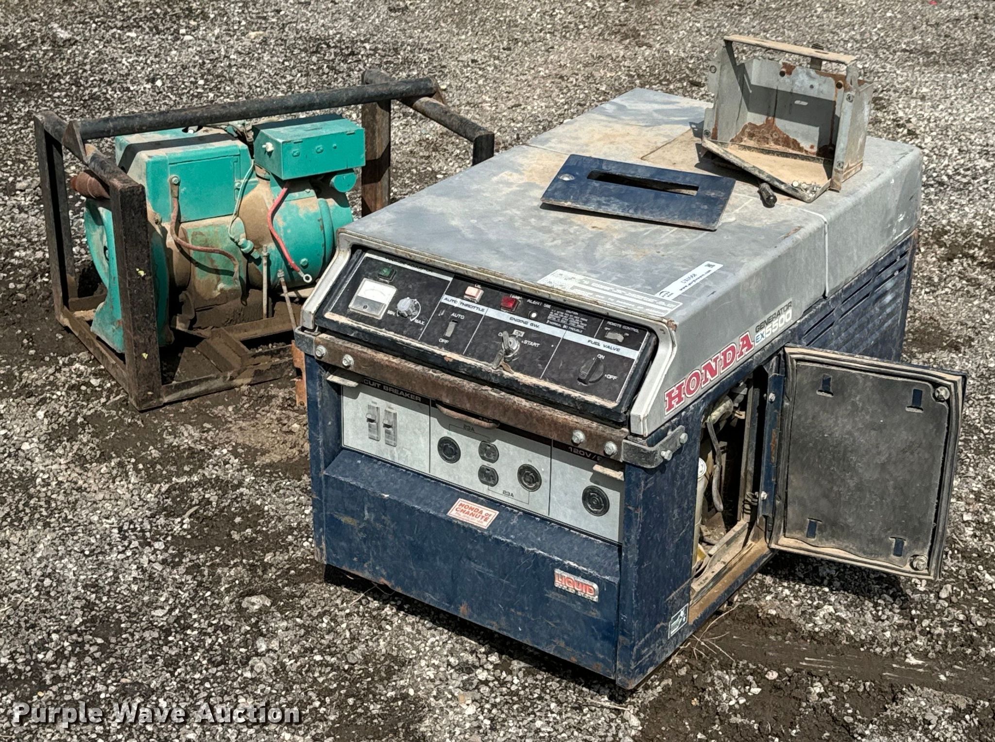 Honda EX5500 generator in Caney, KS Item DX0568 for sale Purple Wave