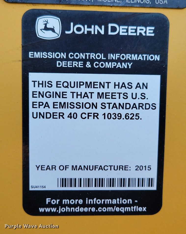 image for item DG0612 2015 John Deere 333E tracked skid steer loader