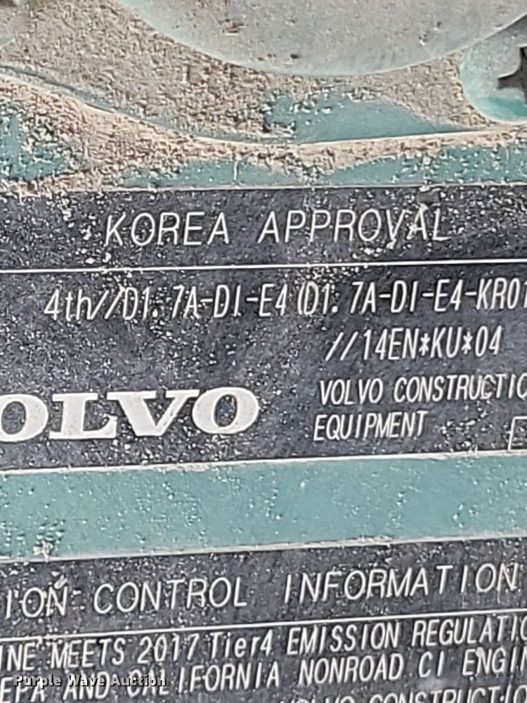 image for item DG0613 2018 Volvo ECR40D mini excavator