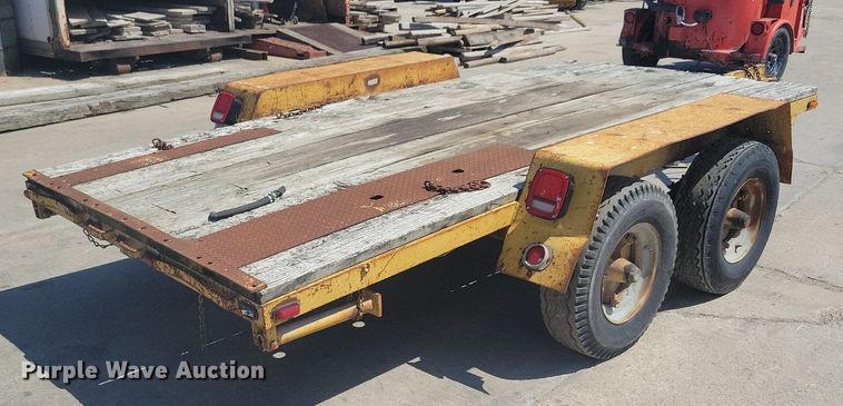 image for item DG0627 1976 Shop built equipment trailer