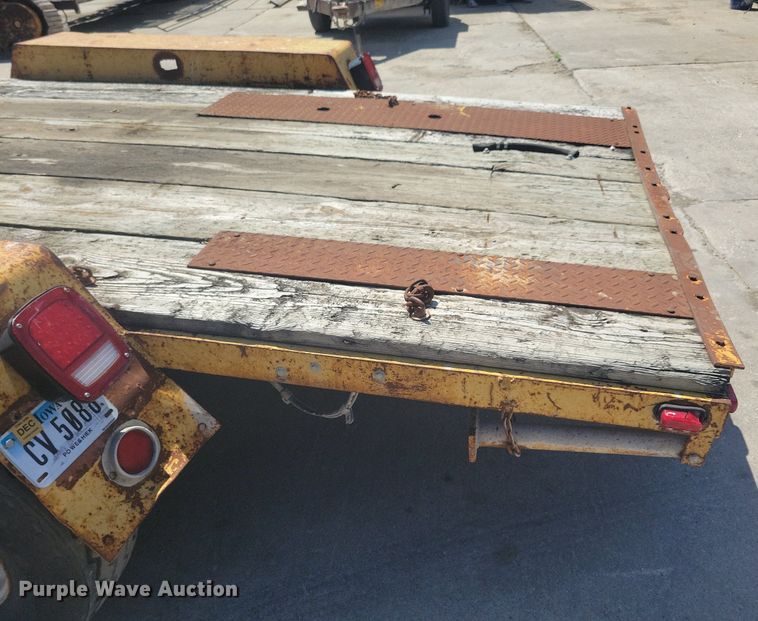 image for item DG0627 1976 Shop built equipment trailer