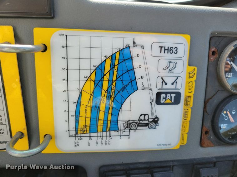 image for item DG0633 1997 Caterpillar TH63 telehandler