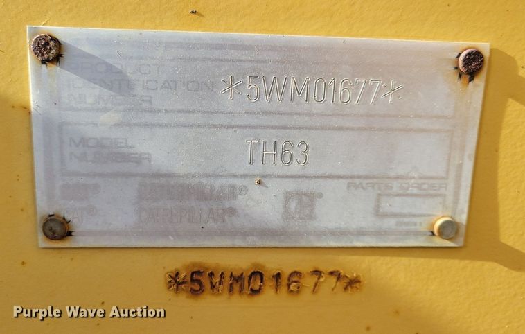 image for item DG0633 1997 Caterpillar TH63 telehandler