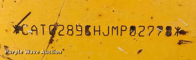 image for item DK6597 2012 Caterpillar  289C tracked skid steer loader