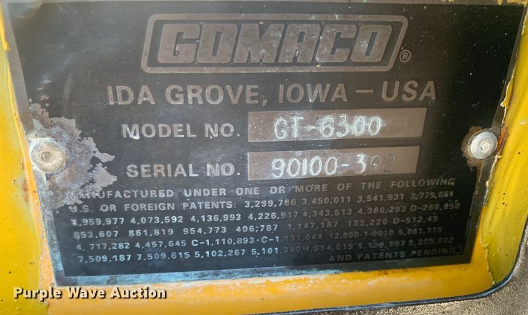 image for item DM7854 1999 Gomaco GT-6300 Commander III slip form paver