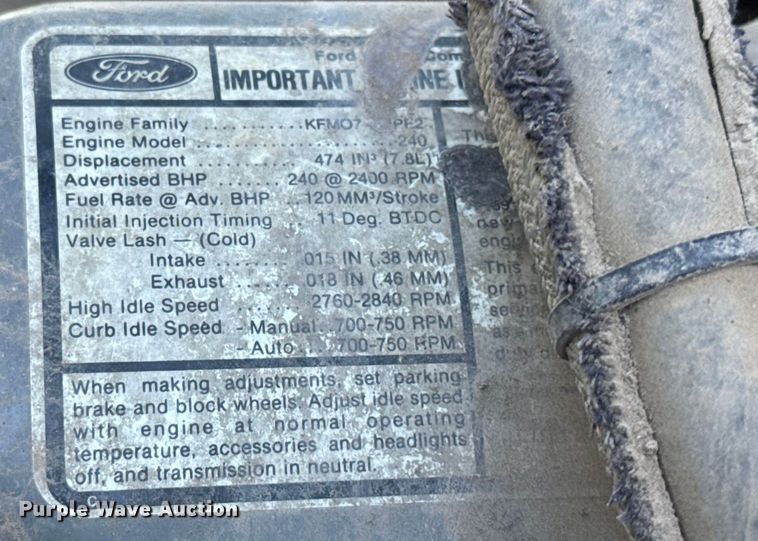 image for item DN3249 1989 Ford LT8000 ready mix truck