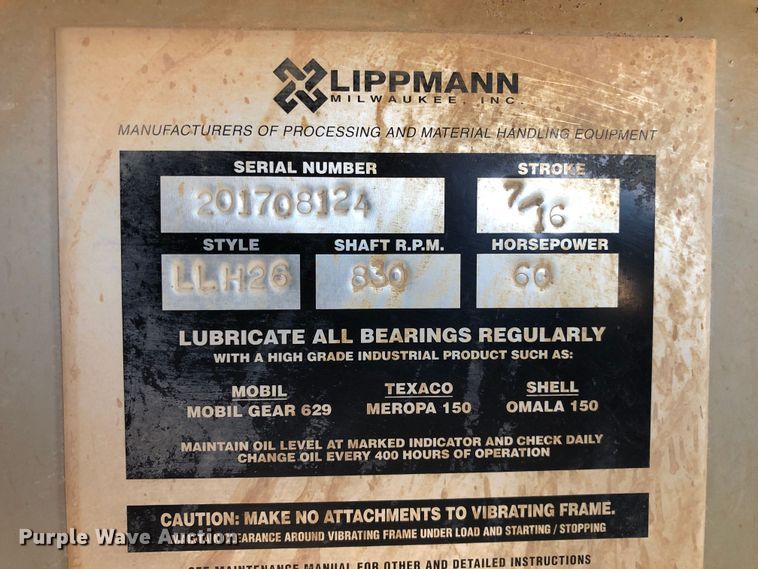 image for item DO6463 2017 Lippmann Milwaukee VGF6224 Rip Rap  screening plant