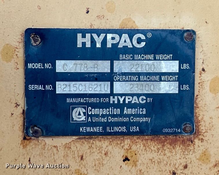 image for item DO6491 1997 Hypac C778B double drum vibratory roller