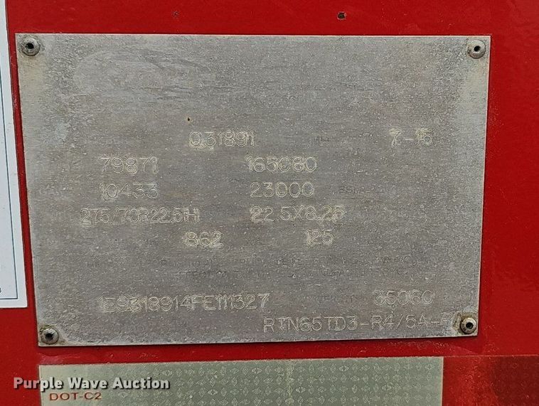 image for item DP0906 2015 Etnyre Blackhawk RTN65TD3-R4/5A-RA lowboy equipment trailer