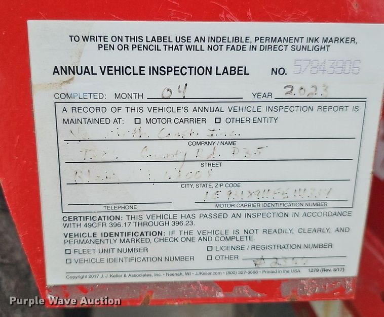 image for item DP0906 2015 Etnyre Blackhawk RTN65TD3-R4/5A-RA lowboy equipment trailer