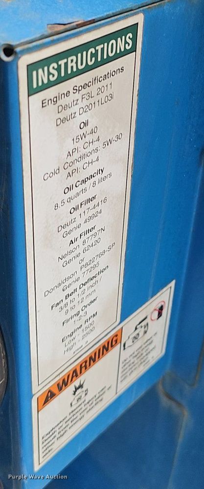 image for item DP0907 2008 Genie S-60 boom lift