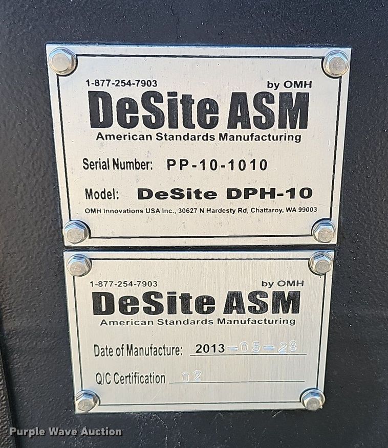 image for item DP0917 2013 DeSite DPH-10 vibratory screen