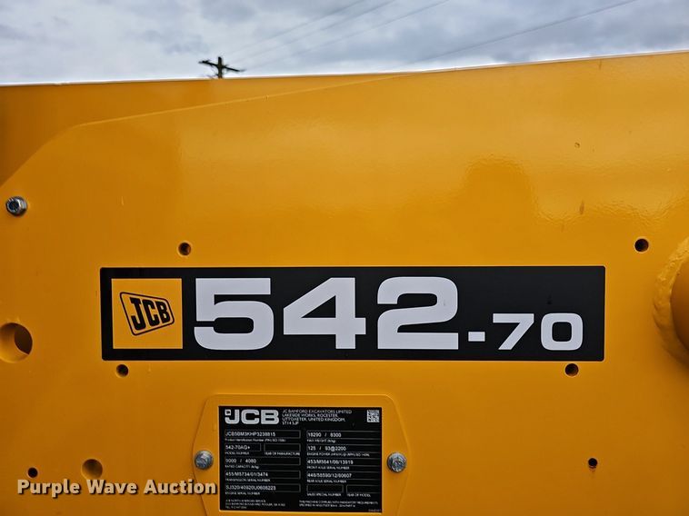 image for item DP0926 2023 JCB 542-70AG telehandler