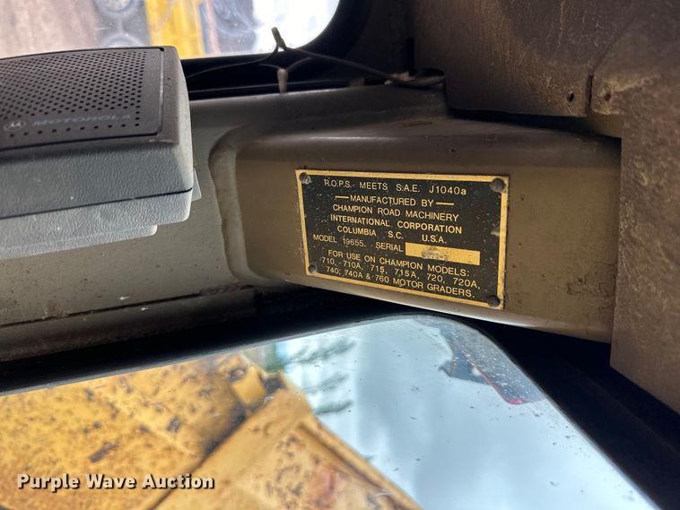 image for item DP8375 1984 Champion 740A VHP motor grader