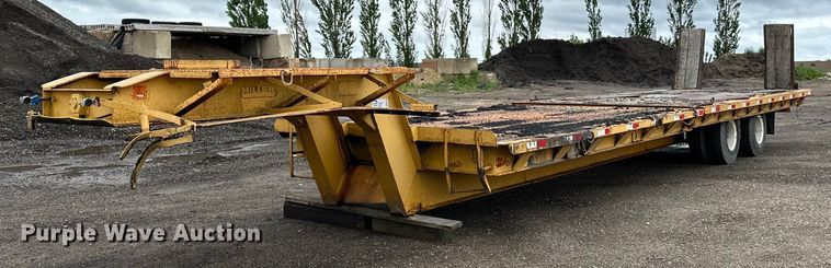 image for item DP8379 1974 Miller  tilt deck equipment trailer