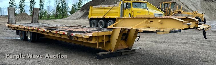 image for item DP8379 1974 Miller  tilt deck equipment trailer