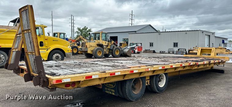 image for item DP8379 1974 Miller  tilt deck equipment trailer