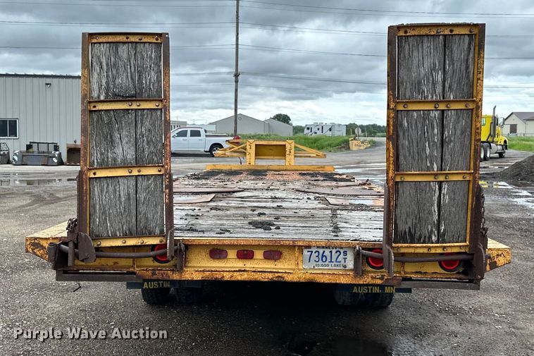 image for item DP8379 1974 Miller  tilt deck equipment trailer