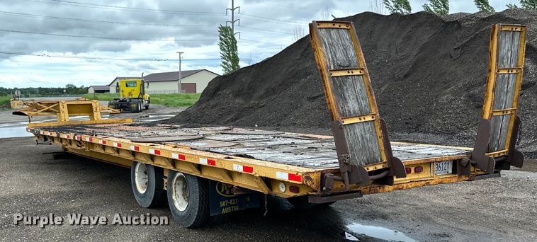 image for item DP8379 1974 Miller  tilt deck equipment trailer