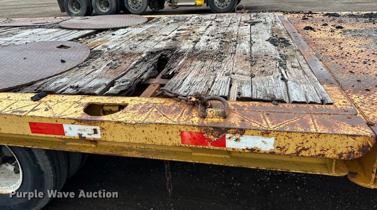 image for item DP8379 1974 Miller  tilt deck equipment trailer
