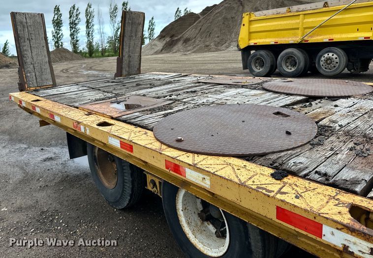 image for item DP8379 1974 Miller  tilt deck equipment trailer