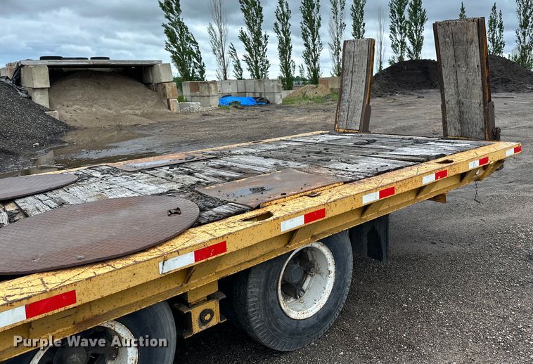 image for item DP8379 1974 Miller  tilt deck equipment trailer