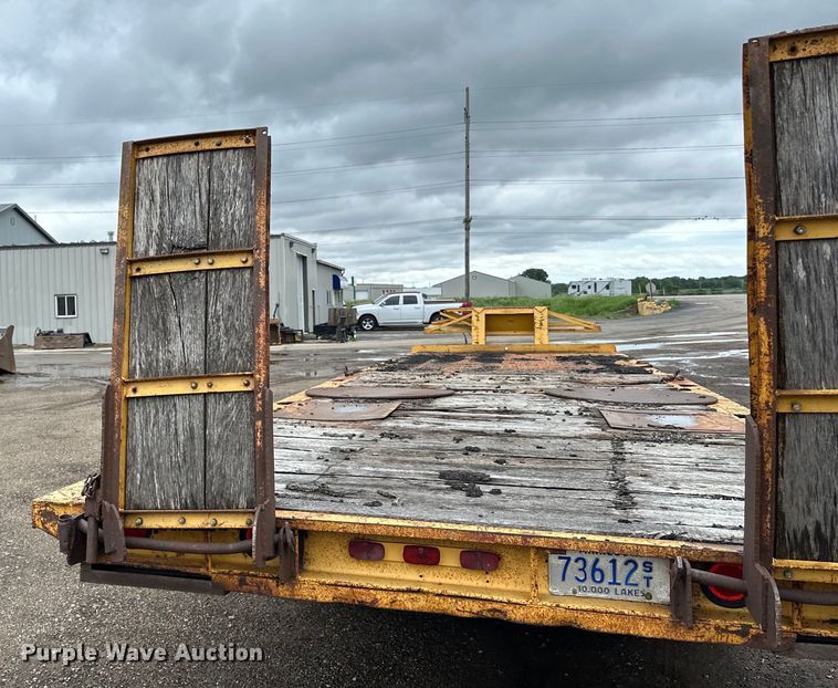 image for item DP8379 1974 Miller  tilt deck equipment trailer