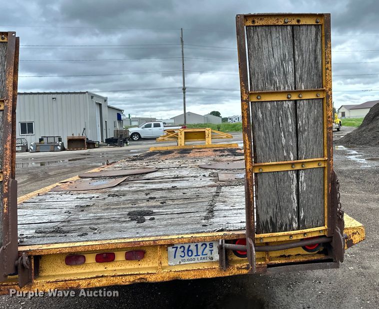 image for item DP8379 1974 Miller  tilt deck equipment trailer