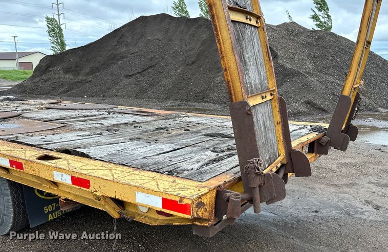 image for item DP8379 1974 Miller  tilt deck equipment trailer