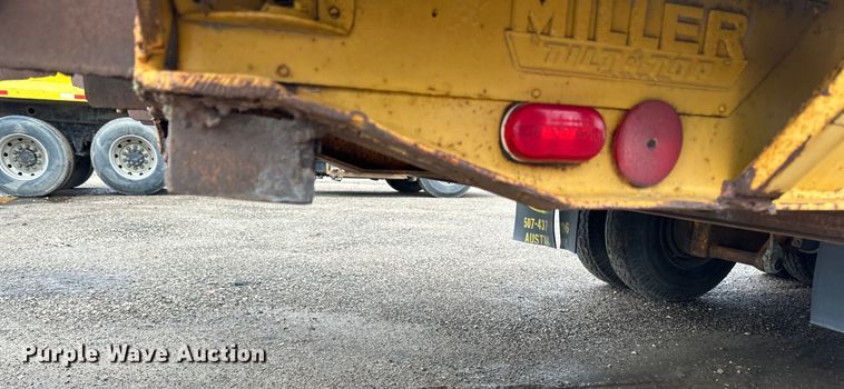 image for item DP8379 1974 Miller  tilt deck equipment trailer