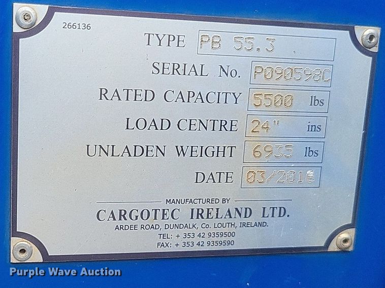 image for item DR4779 2013 Great Dane  FSP-0024-00099 flatbed trailer with forklift