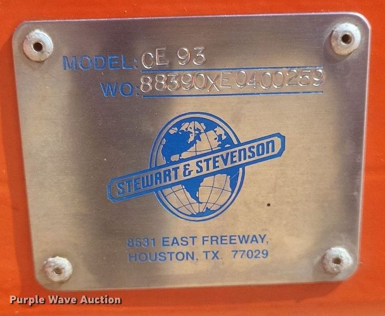 image for item DR4786 Stewart & Stevenson  CE 93 reel trailer