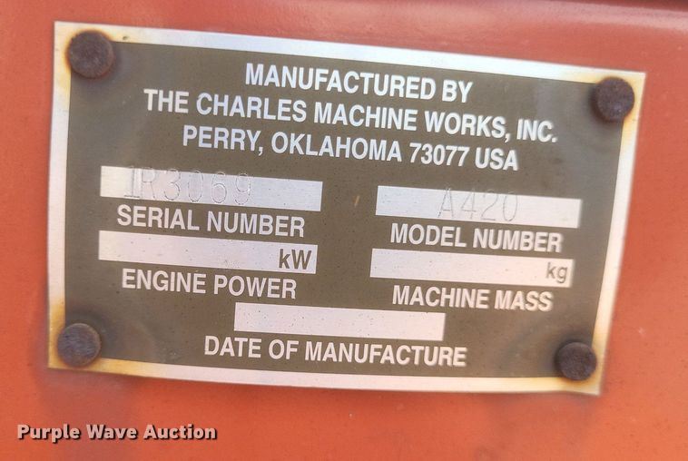 image for item DR4792 1998 Ditch Witch  5110 trencher