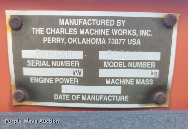 image for item DR4792 1998 Ditch Witch  5110 trencher