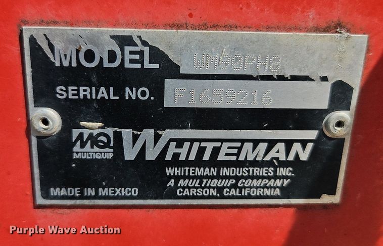 image for item DR8636 Whiteman WM90PH8 mortar mixer