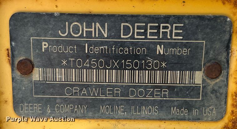 image for item DS3061 2007 John Deere  450J LT dozer