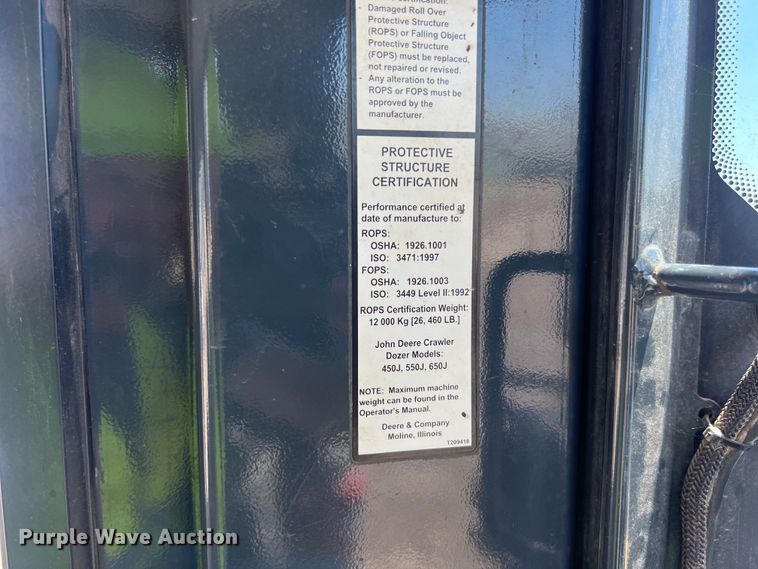image for item DS3062 2008 John Deere  450J LT dozer