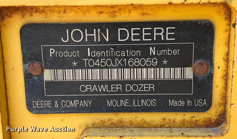 image for item DS3062 2008 John Deere  450J LT dozer