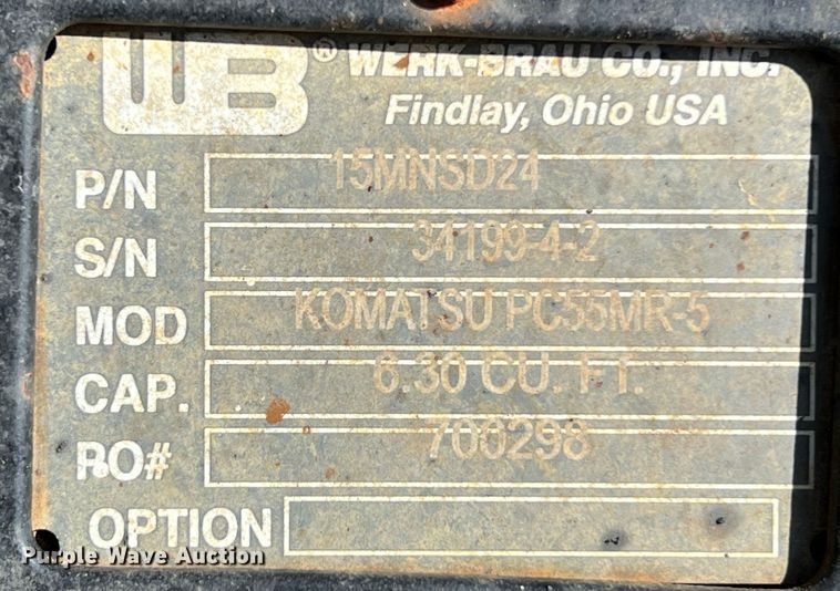 image for item DS3064 2022 Komatsu  PC55MR-5 mini excavator