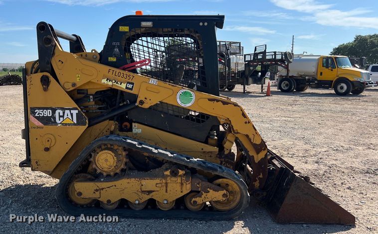 image for item DS3068 2015 Caterpillar 259D tracked skid steer loader